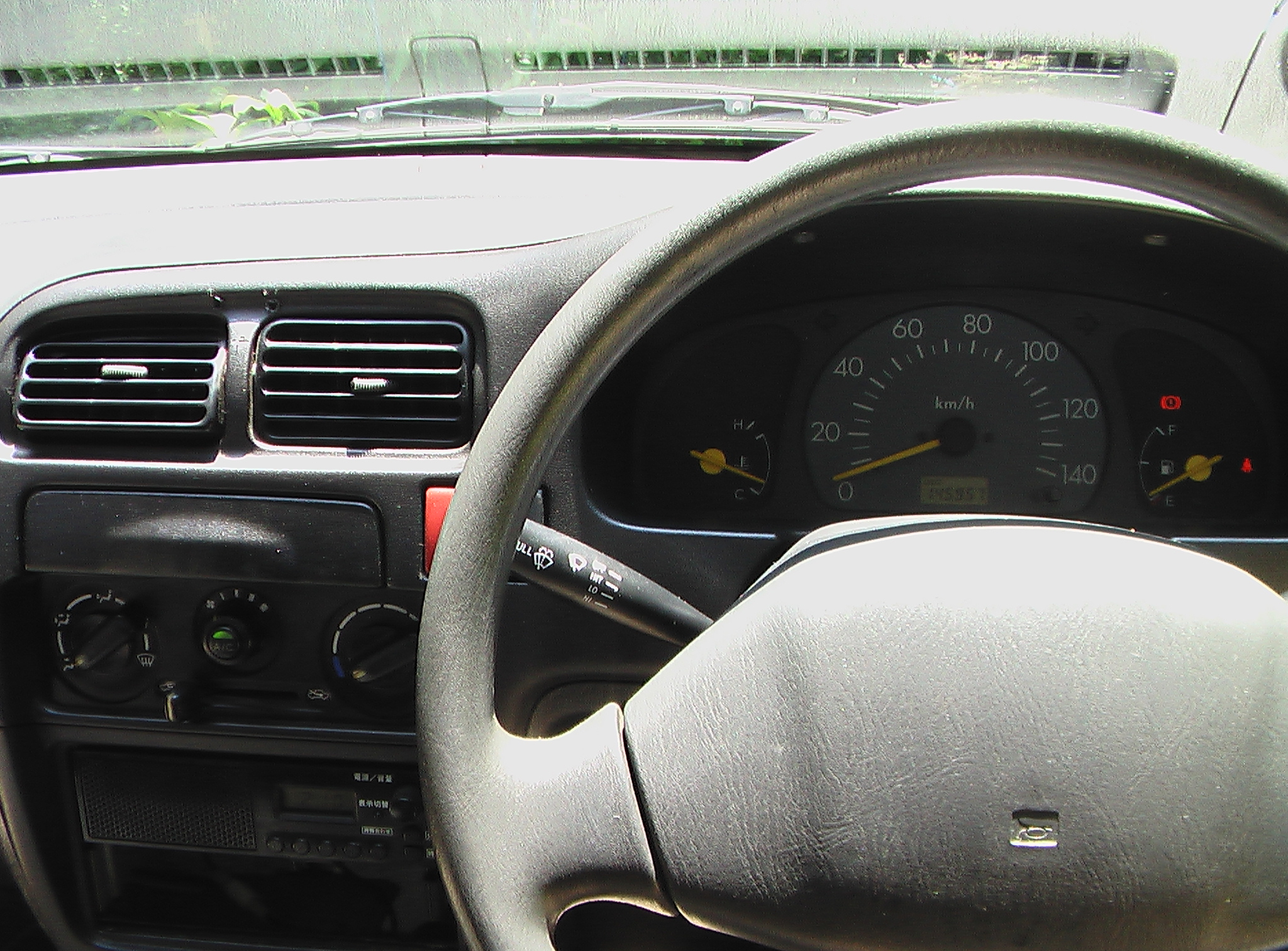 TOYOTA STARLET EP82 GT turbo driver seat view